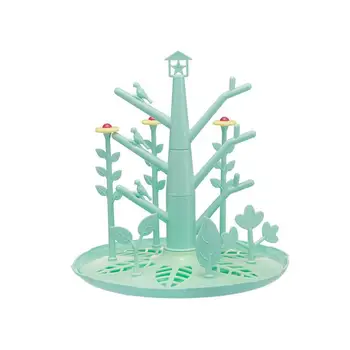 

1 pc Baby Bottle Drying Rack Multifunction Plastic Feeding Bottle Shelf Dryer Organizer