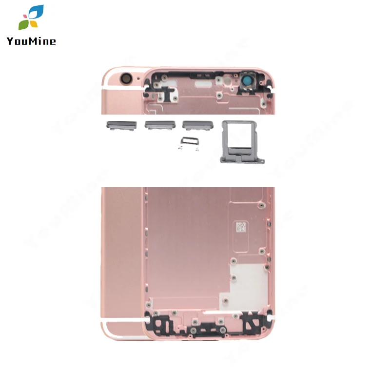 Корпус металлическая задняя крышка для iPhone 6 6 plus 6s 6s plus корпус батареи+ боковые кнопки части