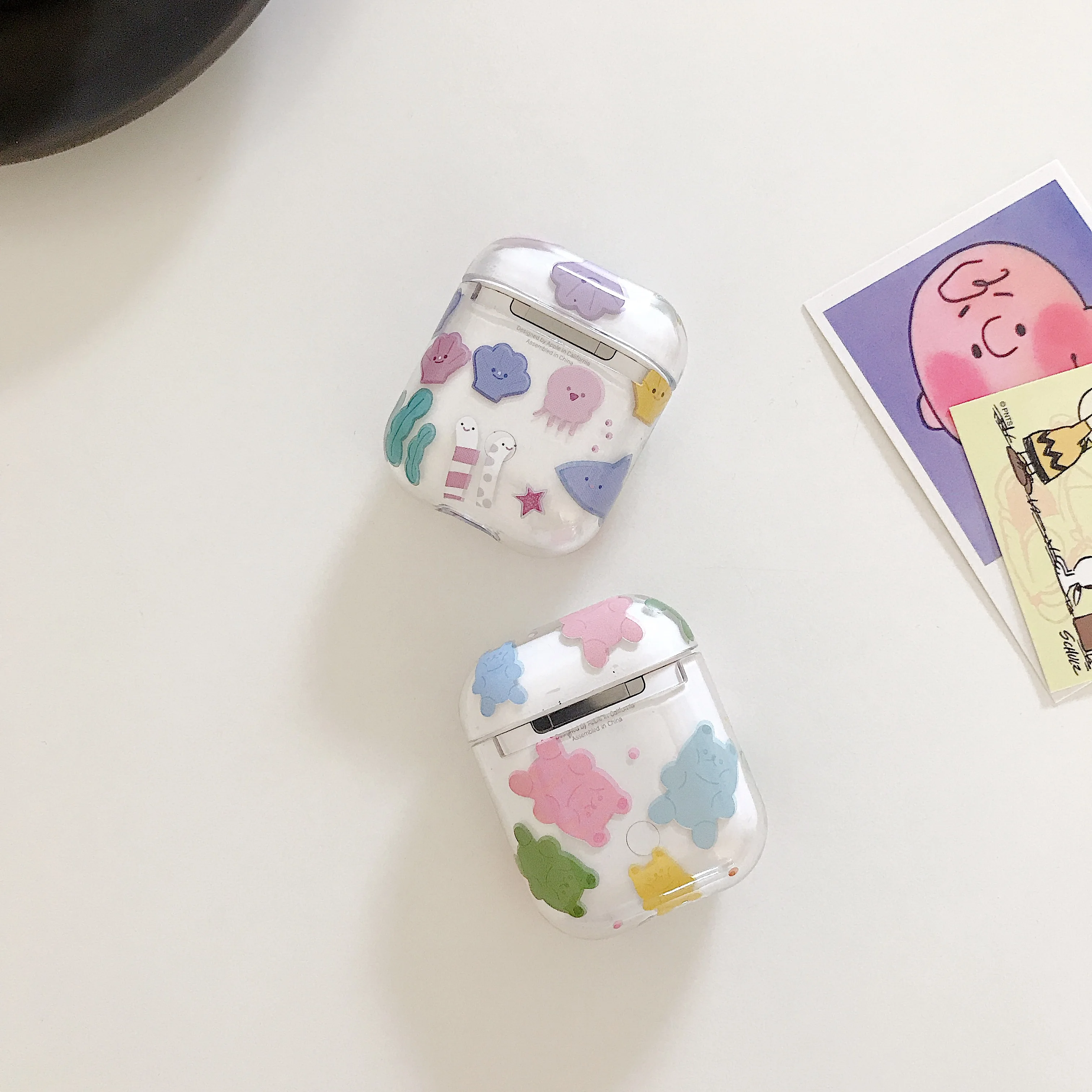 

Transparent Wireless Earphone Charging Cover Bag for Apple AirPods 1 2 Cases Hard PC Bluetooth Box Headset Clear Protective Case