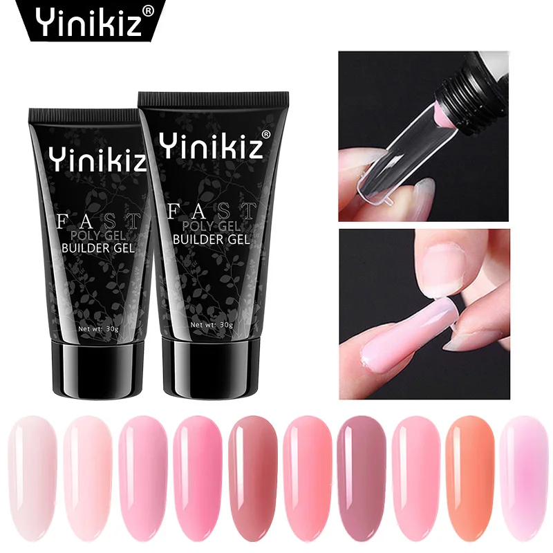 

Yinikiz New Product 30g UV Builder Gel Acrylic Poly Gel 6 Colors Camouflage Gel UV Soak Off Nail Gel Polish