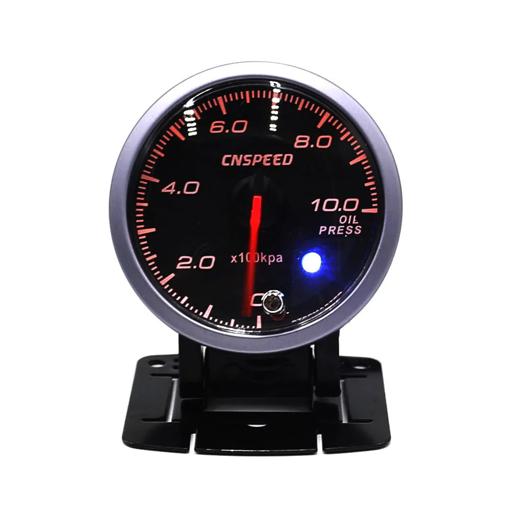 

Car Modified Oil Pressure Gauge 2.5-Inch (60 Mm) Automobile Instrument Black Face with Stand Oil Pressure Gauge