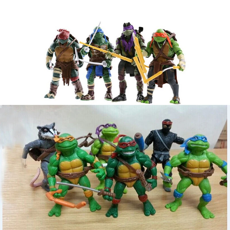 

10Pcs Tartaruga Turtles Figure Toys Kids Boys Cartoon Amine Furnishing Articles Ninjas Figures Character Figurine Toy Gifts