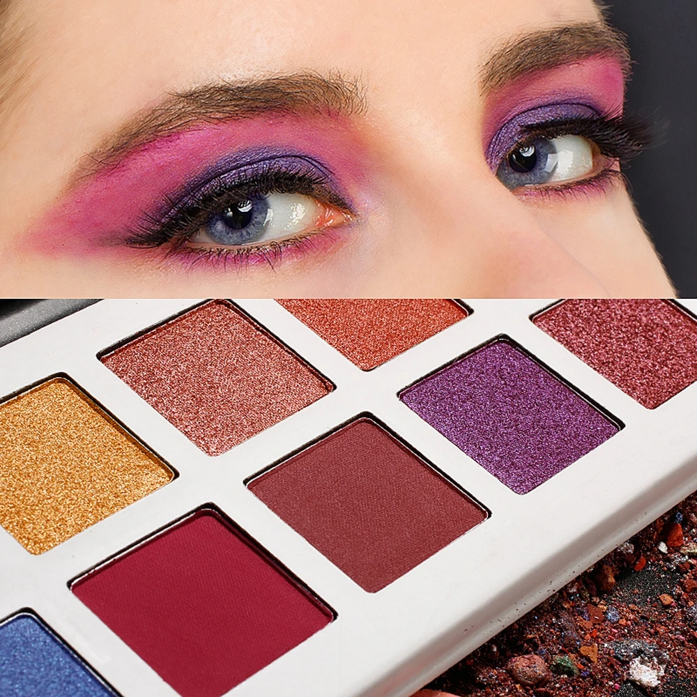 OEM Private Label christmas eyeshadow color for brown eyes hypoallergenic makeup vegan cosmetics no logo custom