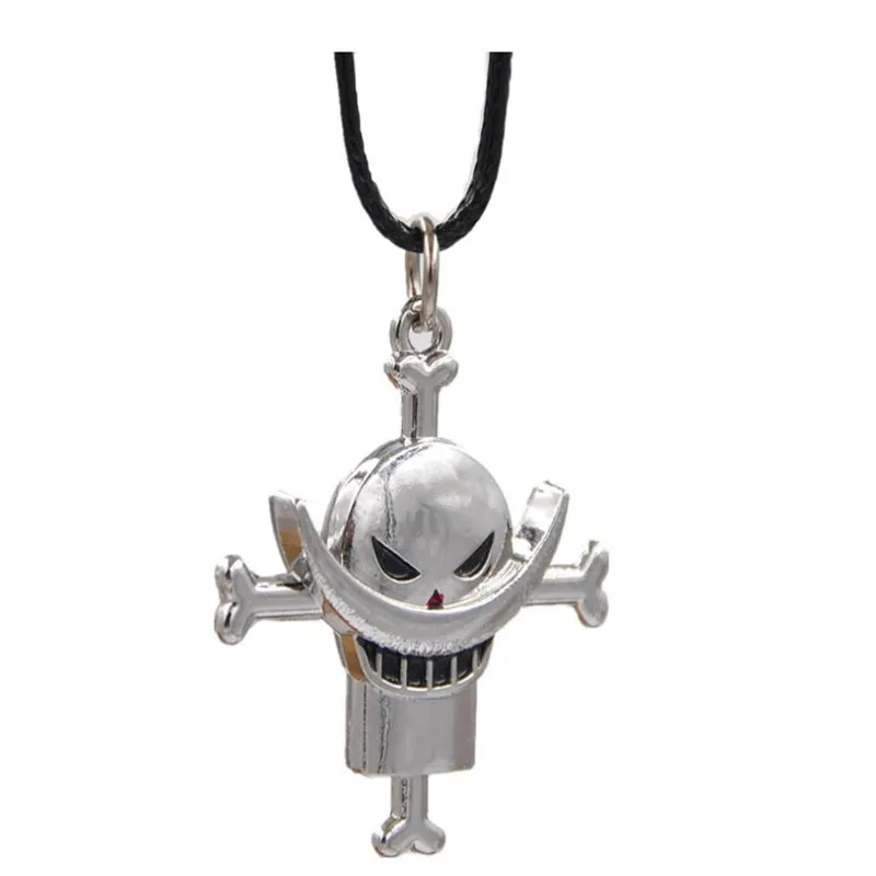 CWFDY 10 шт./лот цельное ожерелье Скелет Луффи пиратский череп металлическая подвеска веревка для ожерелья цепь мужские ювелирные изделия сувенир