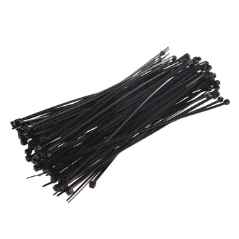 

SODIAL(R) 8" Plastic Cable Zip Ties 100-Pack (Black)