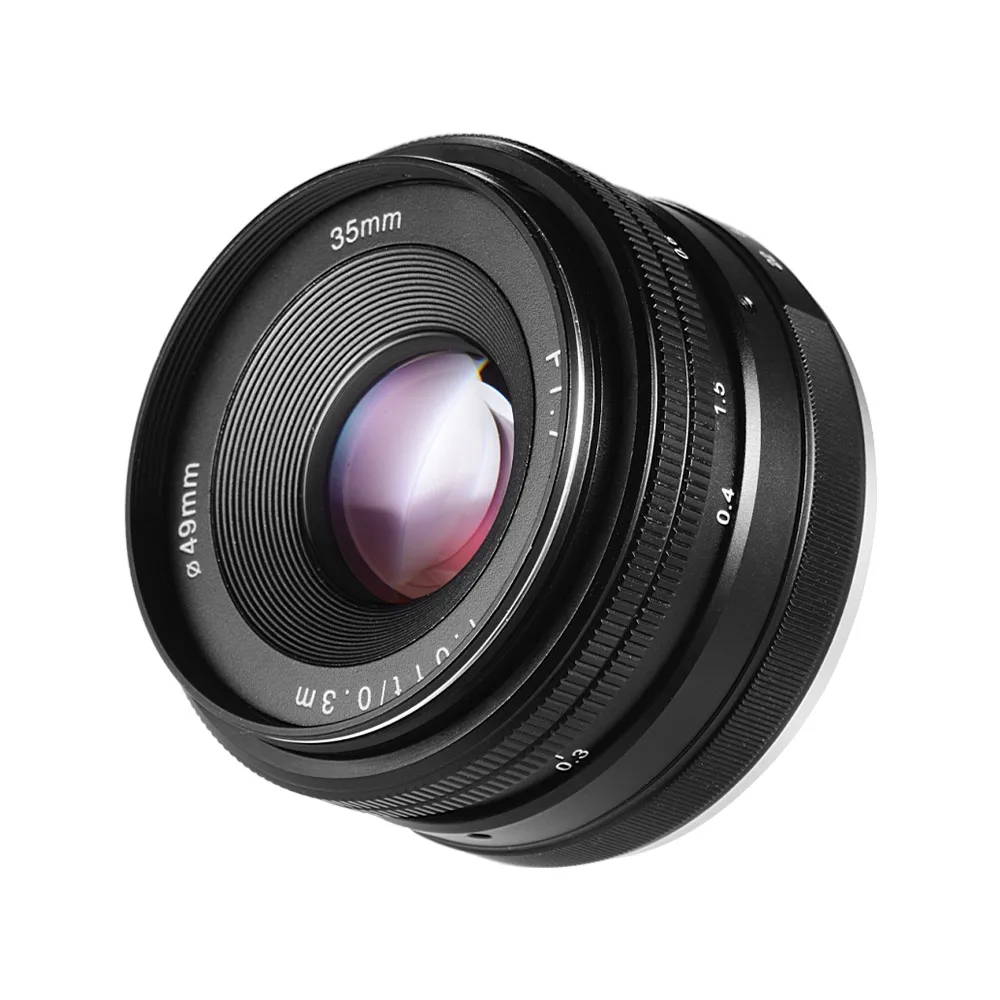 

Photography 35mm F1.7 Manual Focus Mirrorless Prime Lens Lens Large Aperture Portrait for Sony E Mount A5100 A6300 ILDC Camera