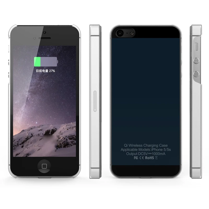 Qi беспроводной приемник зарядного устройства чехол для iPhone 5 5S SE/6 6s 7 беспроводной зарядный передатчик для iPhone 6 6s 7 Plus чехол для телефона