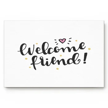 

Simple Fresh Cute Letters Welcome Living Room Doormat Home Environmental Protection Bathroom Door Non-slip Floor Mat