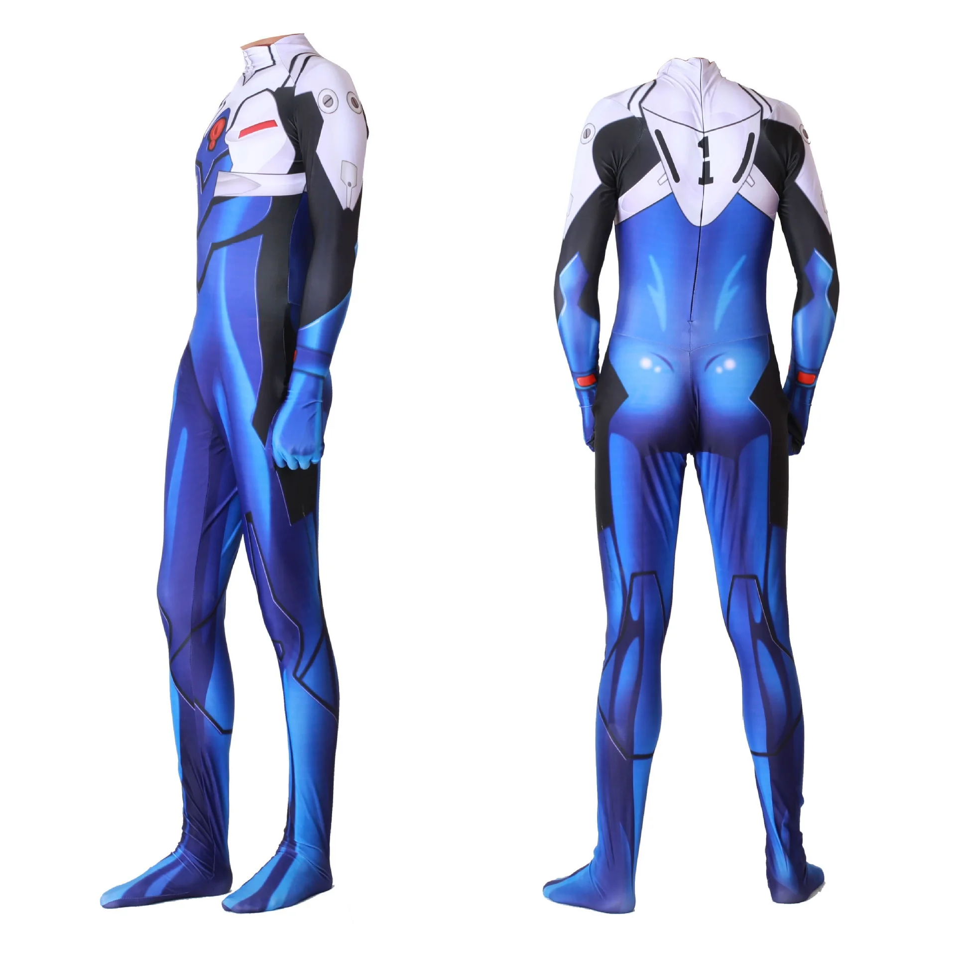 Аниме Evangelion Asuka Langley and shinji plugsuit Soryu Косплей унисекс цельный костюм Zentai Terno