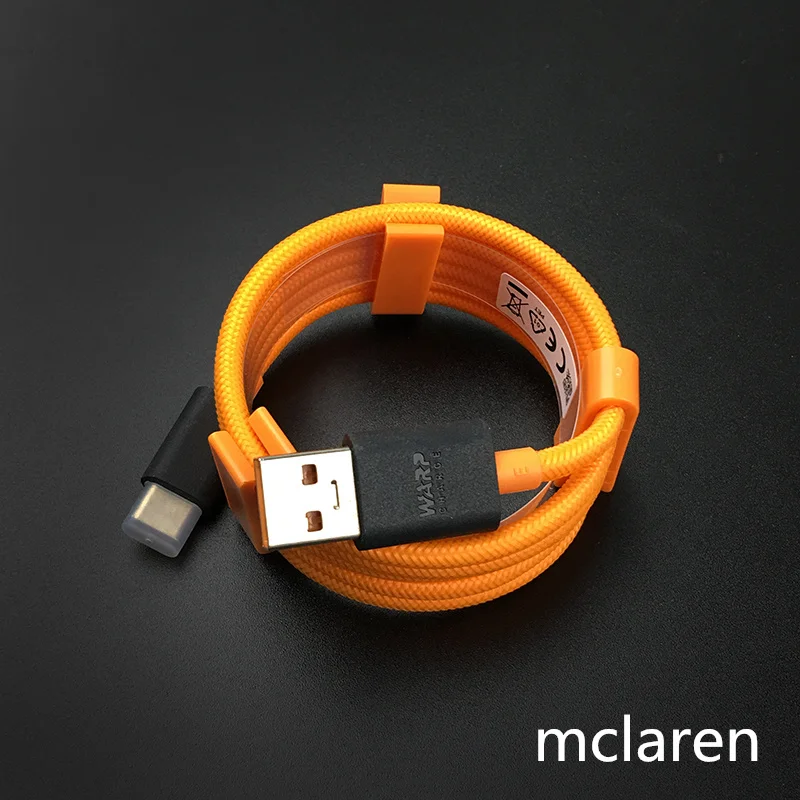 Кабель быстрой зарядки oneplus 6A Warp/4A Dash usb 3,1 type c круглая линия для oneplus 3 3t 5 5t 6 6t 7 Pro Mobiele Telefoon - Цвет: Mclaren Kabel