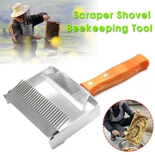 Инструменты для пчеловодства, скребок, вилка для меда, гребень, скребок, деревянная ручка из нержавеющей стали, инструмент для пчеловодства