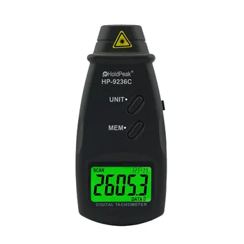 

HoldPeak Laser Tachometer HP-9236C Speed Meter Digital Diagnostic-tool Photo LCD RPM Meter Engine Motor Non-contact Tachometer