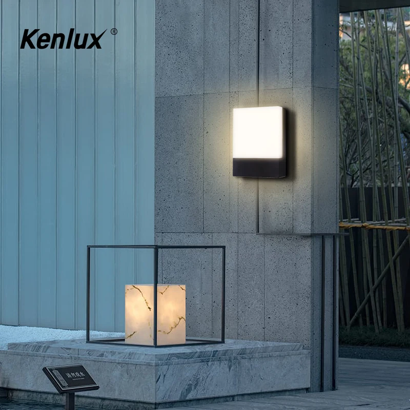 Светодиодный настенный светильник Kenlux домашний декор 12 Вт монолитный блок