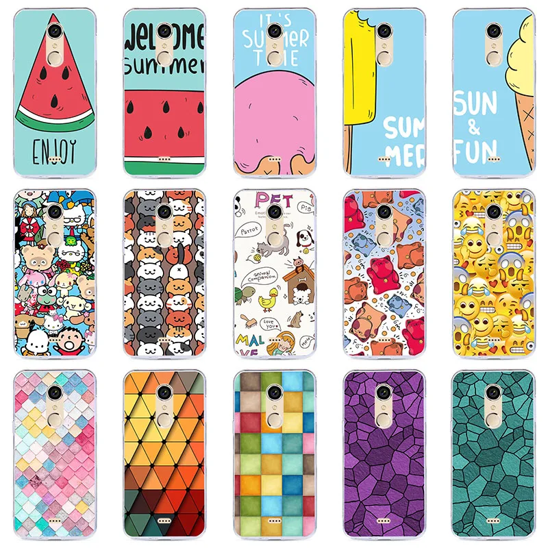 

EVTDASDL Soft TPU Cases For BQ 5050 Case Silicone Soft TPU Cases For BQ BQS 5050 BQS-5050 Cover Wildflowers Cute Animal Bags