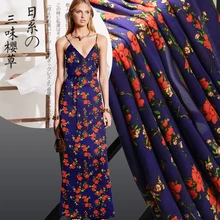 135 см напечатанная натуральная шелковая ткань метр 12 мм шелковая крепдешин ткань микро перспективная креповая ткань оптом шелковая ткань