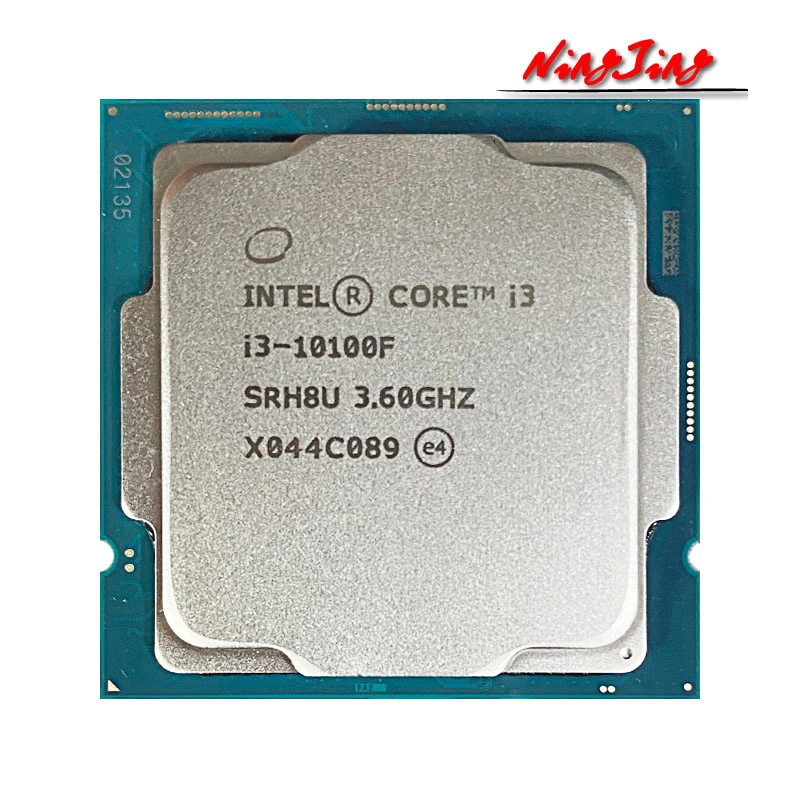Intel Core i3-10100F i3 10100F 3.6 GHz 4-core 8-thread CPU processor L2 = 1M L3 = 6m 65W LGA 1200 good cpu
