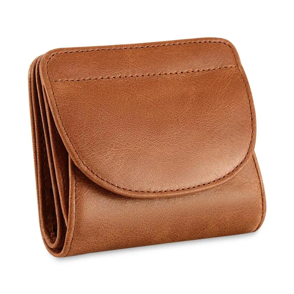 

Kattee Women Vintage Bi-fold Leather Wallet RFID Blocking Credit Card Small Wallet With Front Pocket Coin Bag Mini Purses