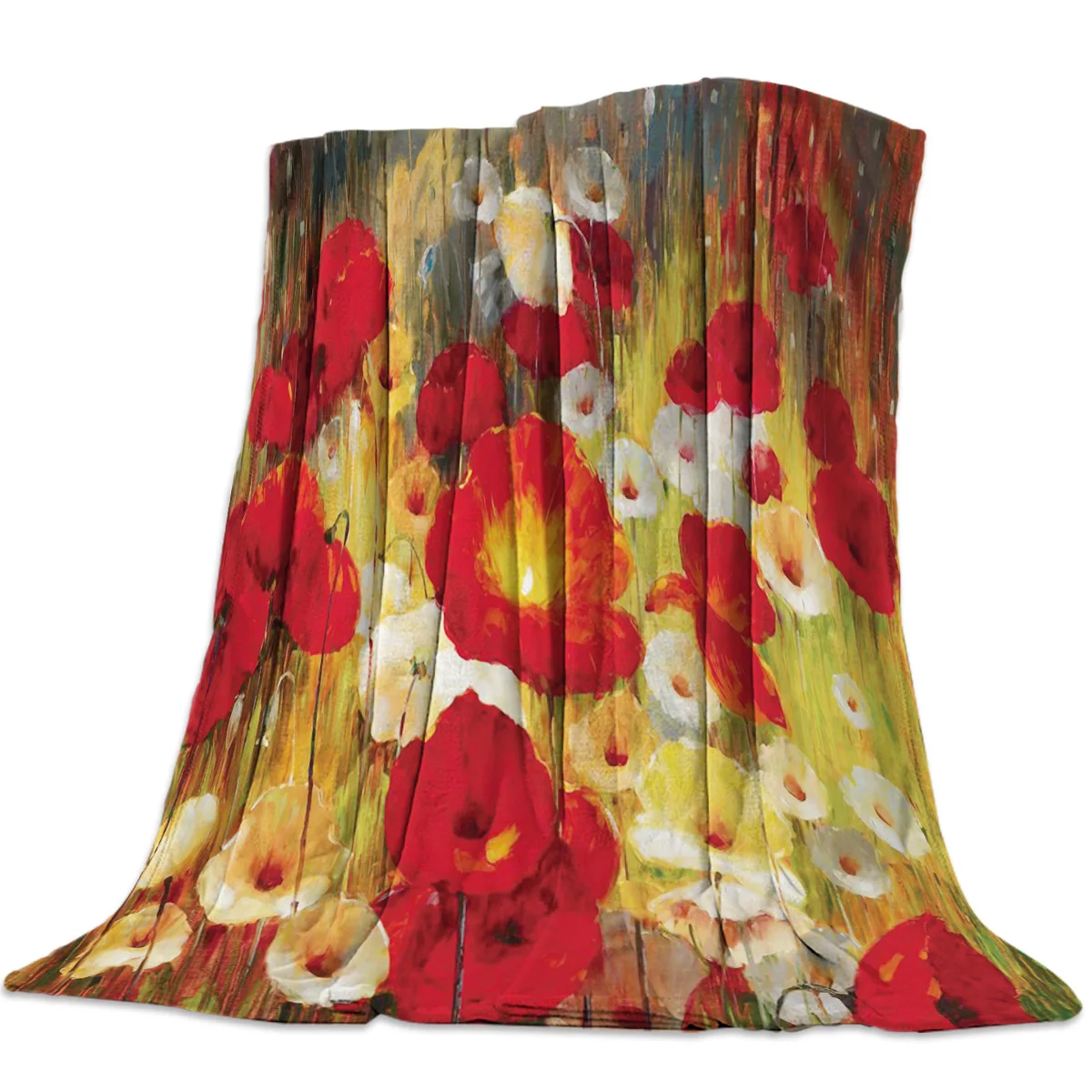 Покрывало с рисунком макового мака s покрывало Фланелевое флисовое для