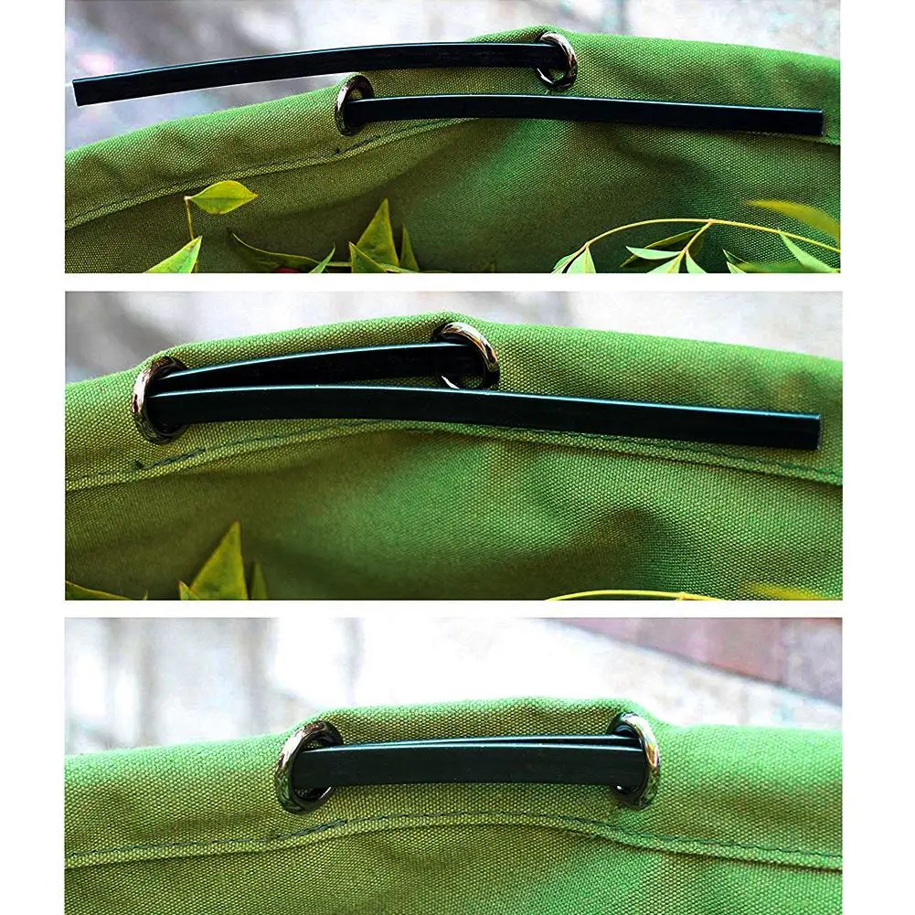 22x18IN Garden Leaf Storage Bag Garden Plant Flower Garbage Bag 600D Waterproof Oxford Cloth Reusable Gardening Lawn Leaf
