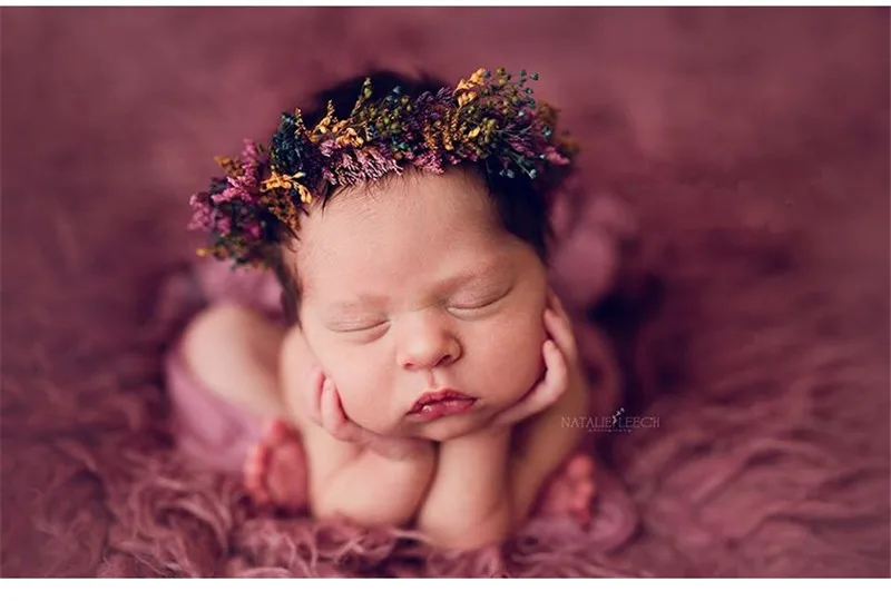 Bebe Fotografia аксессуары настоящий цветок ручной работы головная повязка для новорожденных цветок Детский реквизит для фотографии головной убор фотостудия реквизит