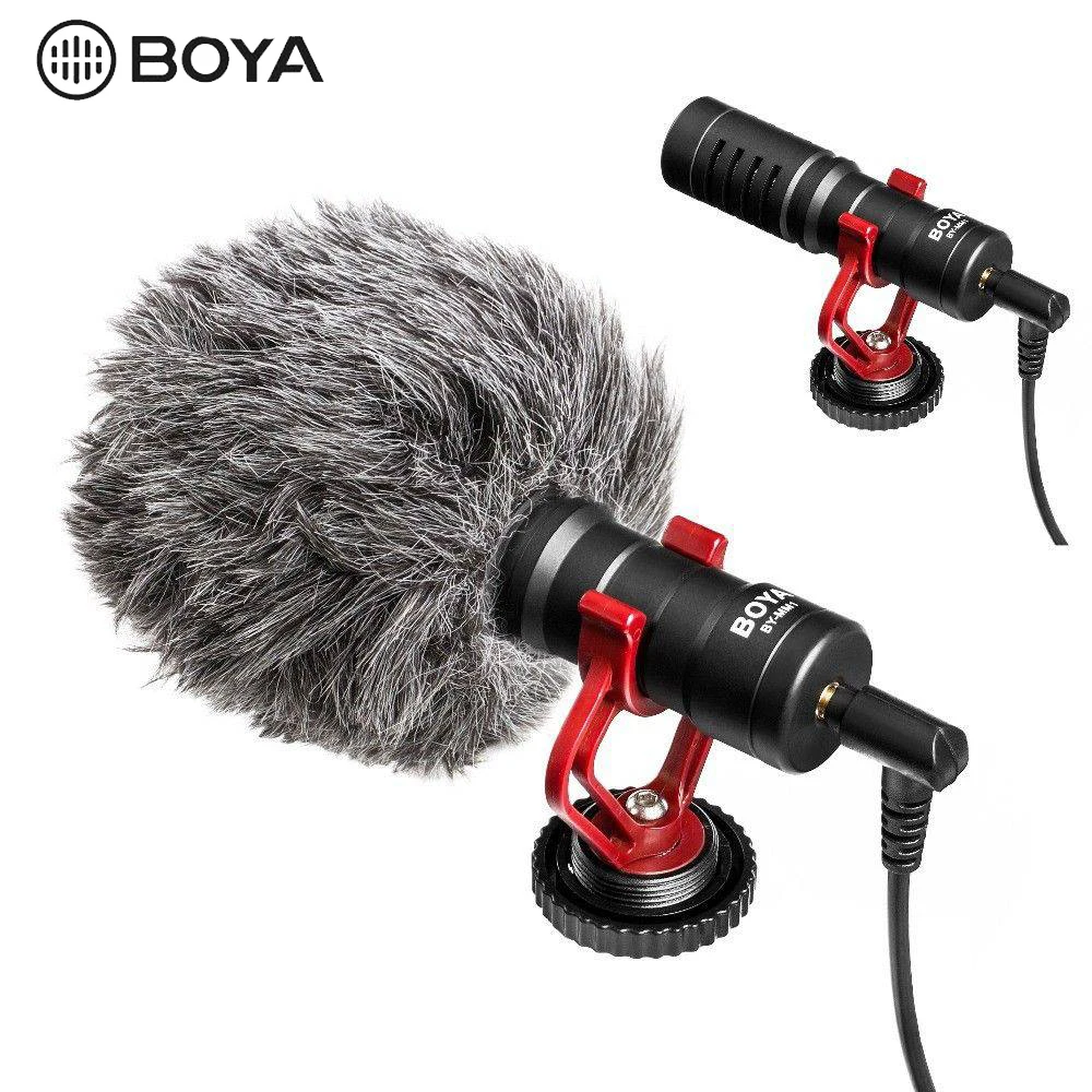 BOYA BY-MM1 микрофон записывающая видеокамера Микрофон для смартфона Canon Nikon sony DJI Osmo DSLR камера