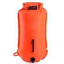 Надувной плавательный флотационный мешок спасательный буй бассейн сухой водонепроницаемый мешок для плавания дрейфующих, взрослый двойной шар дрейфующий мешок