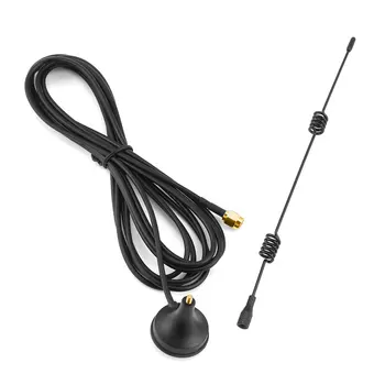 

1 pcs Wifi WLAN 5 X Range Booster SMA 2.4GHz 9DBI Wireless Antenna Extender +Base