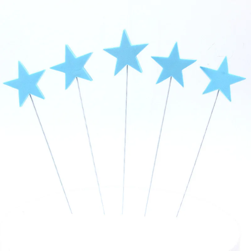 5pcs bubble blue Украшение для торта, мультяшный дедушка, папа, Супермен, украшение для торта ко дню рождения, набор - Цвет: 5pcs bubble blue