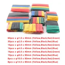 164pcs/Set Heat Shrink Tube termoretractil Polyolefin Shrinking Assorted Insulated Sleeving Tubing Wrap Wire Cable Sleeve Kit