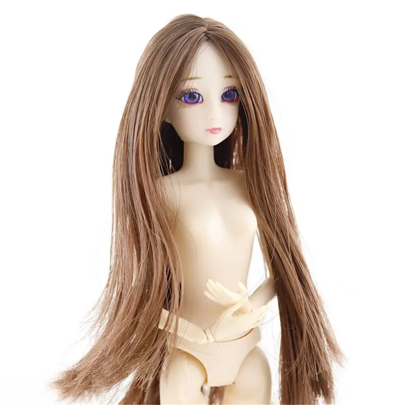 30 см Bjd кукла красивая принцесса кукла Детские куклы аксессуары 3D глаза 20 суставов подвижное обнаженное тело DIY волосы куклы игрушки для девочек - Цвет: D