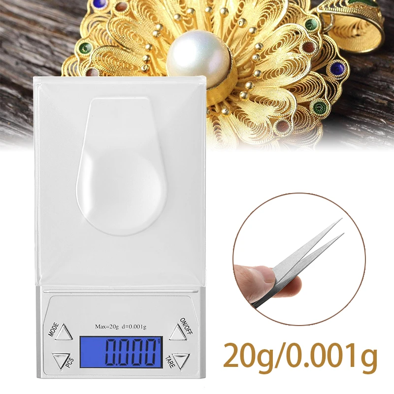 20g//0.001g Milligram LCD Screen Digital Jewelry Diamond Kitchen Scale Weight