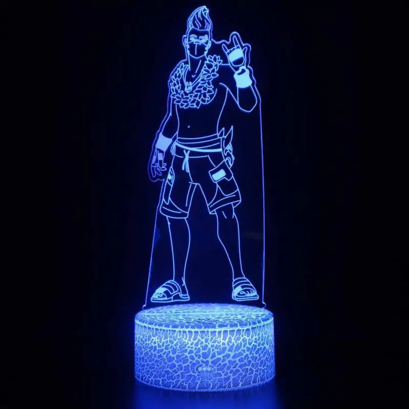 3d лампа очаровательный рисунок для детей игрушки корейский столик лампа дистанционный сенсорный USB детская настольная лампа ночник макияж настольная лампа - Цвет абажура: 7 Color Change
