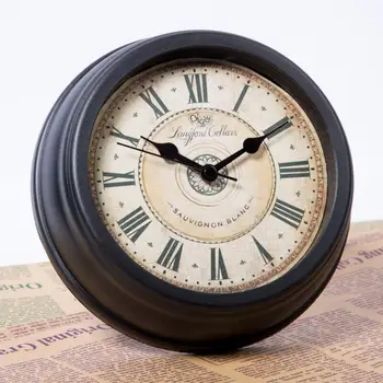 

Retro Vintage Personalied Small Bedroom Alarm Clock Wooden Quiet Silent Reveil Alarm Clock Unique Living Room Decoration II50NZ