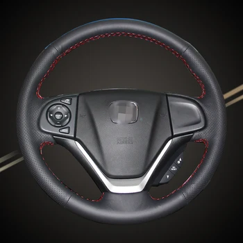 

Car Braid On The Steering Wheel Cover for Honda CRV 2012-2014 DIY Auto Braiding Wheel Covers Interior Accessories Car-styling