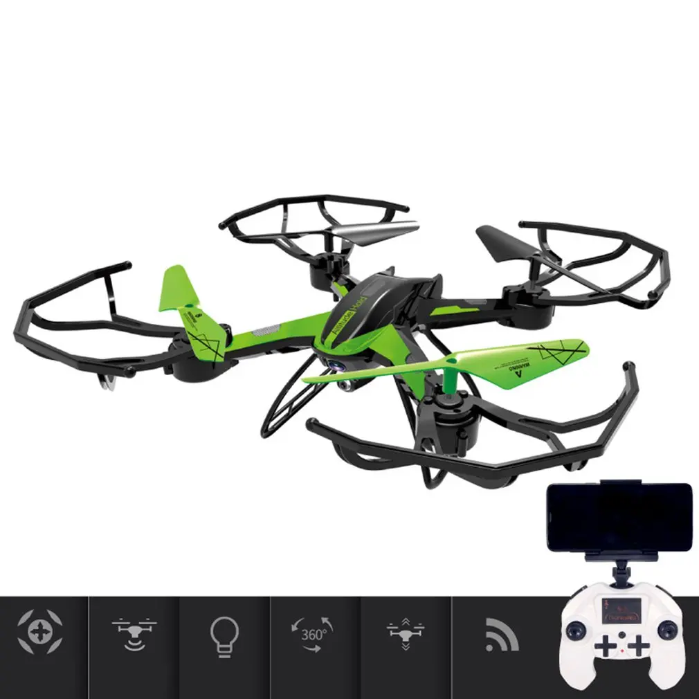 Wifi 2,4 Ghz 4CH 6 Axis 0.3MP FPV Воздушный самолет Безголовый режим 360 градусов Безголовый режим RC Квадрокоптер с камерой