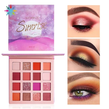 

16 Colors Shimmer Eye Shadow Palette Easy To Wear Long Lasting Glitter Eyeshadow Pallete Professional Eyeshadows