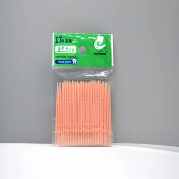 

200PCS Disposable Double Head Plastic Tooth Floss Hygiene Dental Floss Interdental Toothpick Healthy for Teeth Cleaning freeship