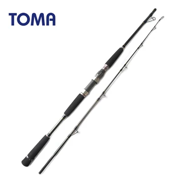 TOMA Mare Surf Carbonio Jigging Canne Da Pesca Spinning 1.65m 1.8m MH Potenza 50-200g Grande Gioco canna Da Pesca per barche 2 Sezioni di Acqua Salata