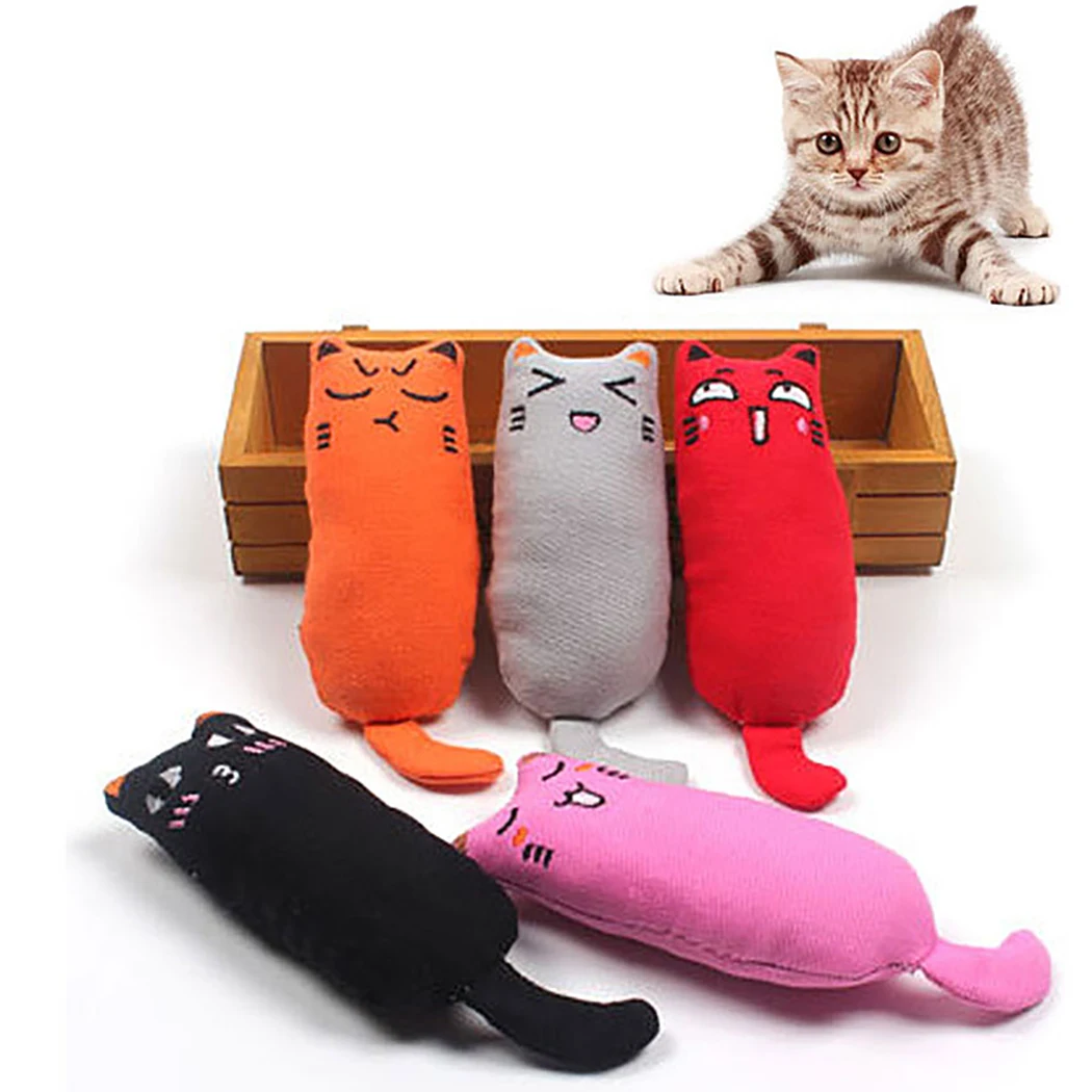 

Christmas Cat Toys Creative Pillow Scratch Crazy Cat Kicker Catnip Teeth Grinding Interactive Cute Cartoon Toys Pet Supplies