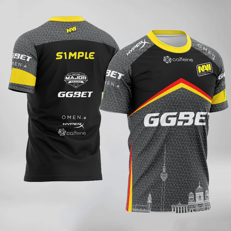 CSGO Esports Player Jersey Uniform Team Navi Jerseys Customized ID Game Fans T Shirt For Men Women Custom Name Tees Shirt
