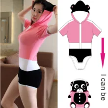 Десять@ NIGHT Новое поступление ABDL трансформирующий Взрослый Детский комбинезон с вышивкой в виде глаз большой размер комбинезон для DDLG