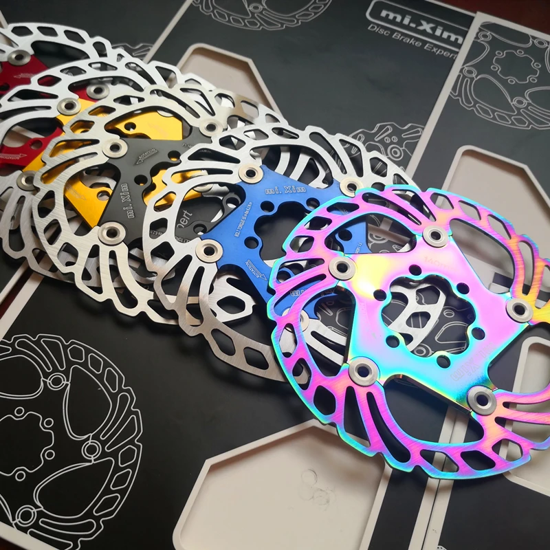 Road Mountain Bike Acciaio Inossidabile 140Mm Rotore Freno A Disco Flottante Mtb Rotori A Disco A Sei Fori 140Mm Parti Di Biciclette