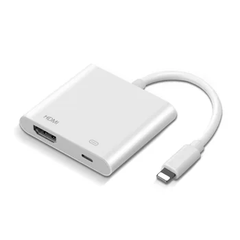 

HDMI Adapter for Lightning to Digital AV Converter 4K USB Cable Connector Up to 1080P HD for iPhone X/11/8P/6S/7P/iPad Air/iPod