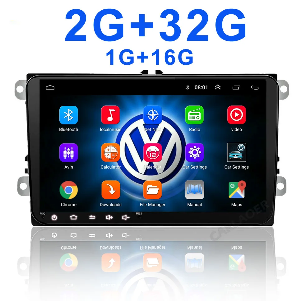 Автомагнитола 2 DIN мультимедийный плеер на Android с GPS для