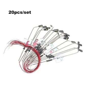 

20pcs White Model Street Lights Layout Lamppost Railway Train Garden Playground Scenery Led Lamp Lighting 1:100 Scale 110mm
