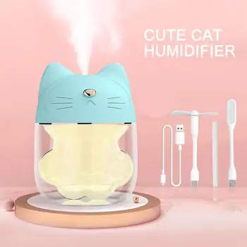 

New Cute Cat Claw Cup Air Humidifier USB Desktop Diffuser Mist Maker Ultrasonic Air Humidifier Colorful Night Light