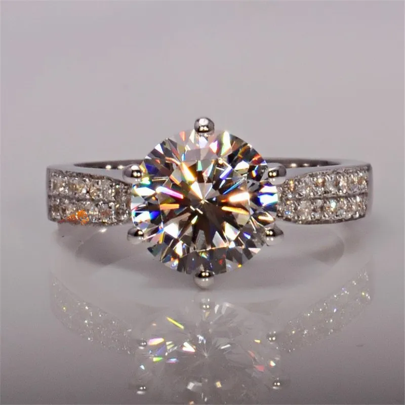 Soignee, женское кольцо для обещаний, 925 пробы, серебро, AAAAA, Cz камень, массивная Корона, вечерние, обручальное кольцо, кольца для женщин, свадебные украшения