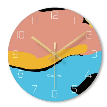 

Creative 3D Wall Clock Modern Design Living Room Decoration Mirror Glass Unique Watch Wall Clocks Home Decor Silent