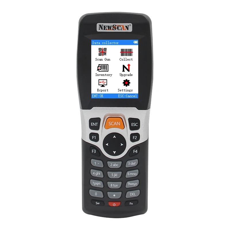 Barcode Scanner PDA NS3309  Collector 1D Code Reader Repeat Alarm  Count LCD Display Storage Inventory Handheld scanner for pc