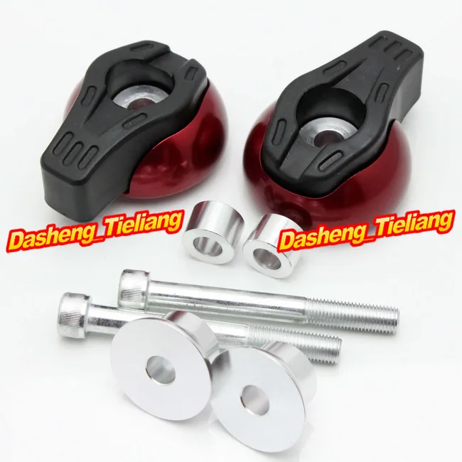 

For Yamaha FZ6R 2009 2010 2011 2012 Frame Sliders Crash Pads Protector, Motorcycle Spare Parts Accessories, Red Color